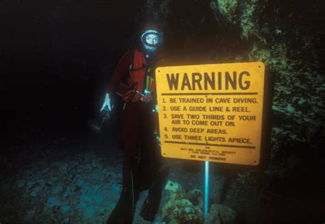 Goes down to collect the body of the diver. . List of cave diving deaths